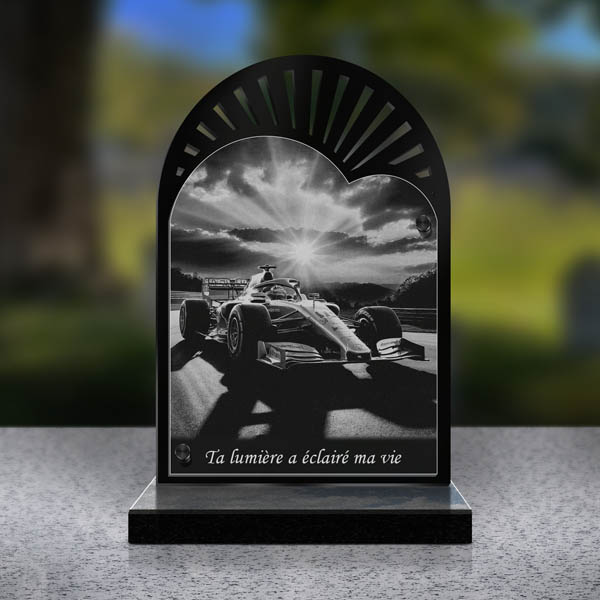 plaque funéraire cœur F1