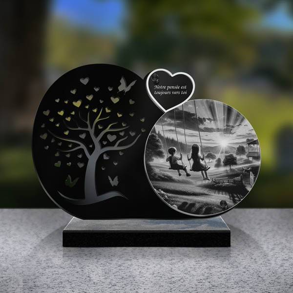 plaque funéraire famille