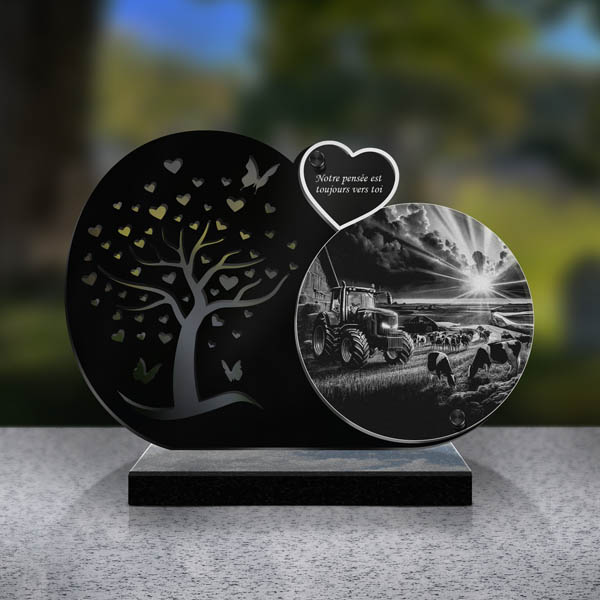 plaque funéraire ferme