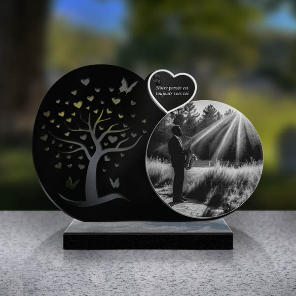 plaque funéraire musique