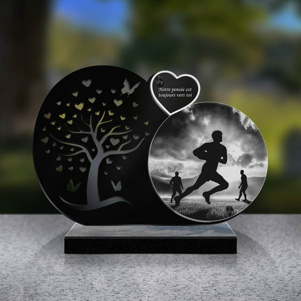 plaque funéraire rugby