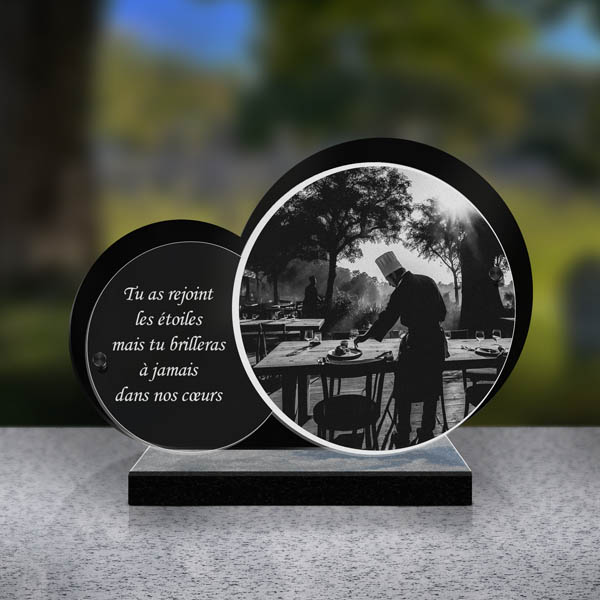 plaque funéraire cuisinier