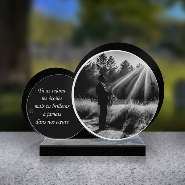 plaque funéraire musique