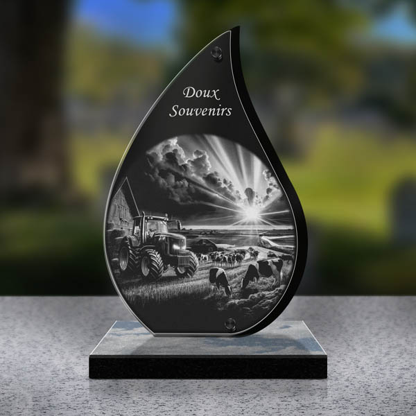 plaque funéraire ferme