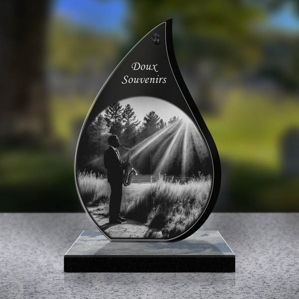 plaque funéraire musique