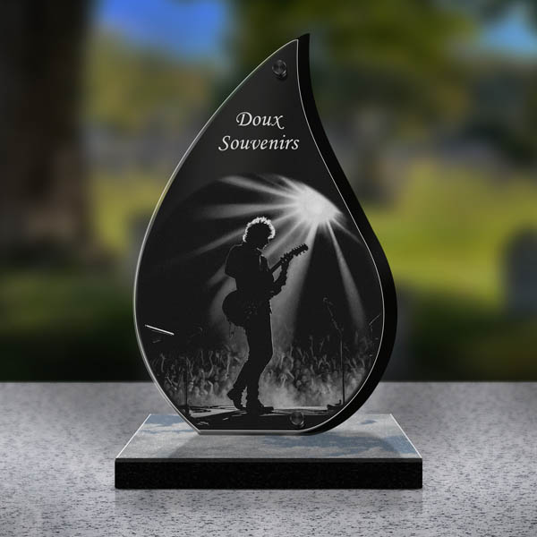 plaque funéraire musique