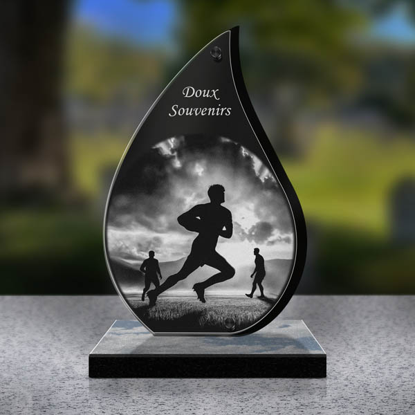 plaque funéraire rugby